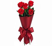 Букет 5 Красных роз Эдлесс Лав в Савельевской