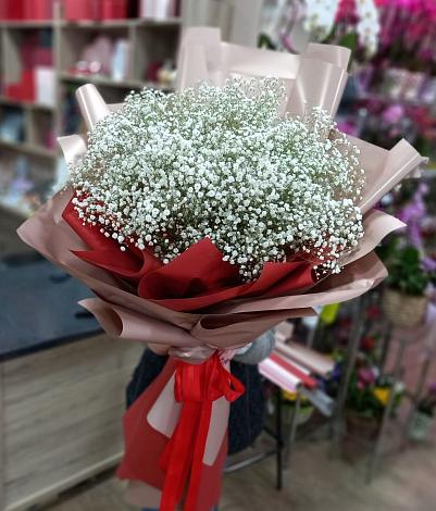 Букет цветов из: Гипсофила в Савельевской