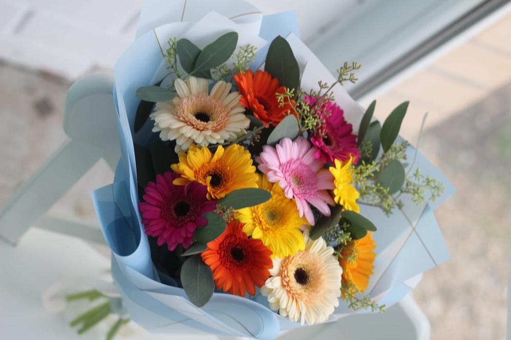 Букет цветов из: Герберы в Савельевской