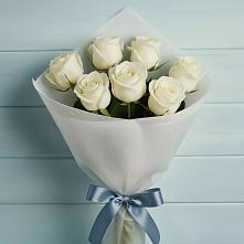 Букет 7 Белых роз Эдлесс Лав #REPLACE_PRED# Савельевской
