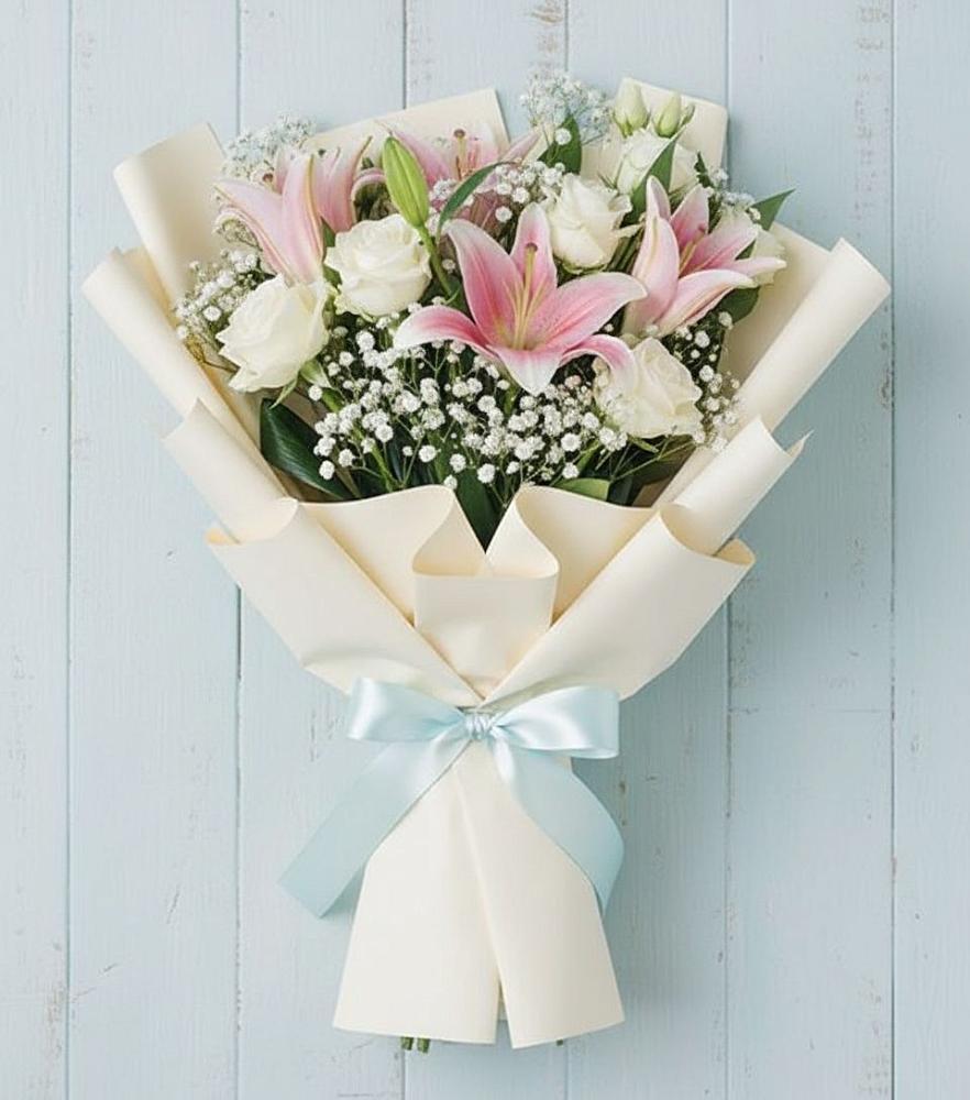 Букет цветов из: Лилии в Савельевской