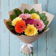 Букет цветов из:  Герберы в Савельевской