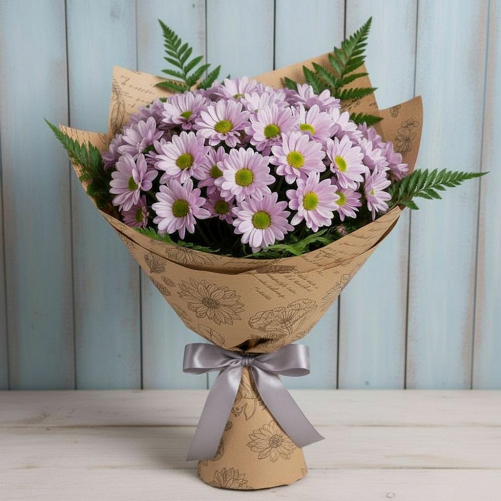 Букет цветов из: Хризантемы в Савельевской