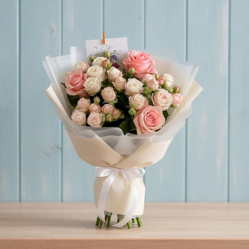 Букет цветов из: Розы в Савельевской