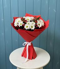 Букет цветов из:  Хризантемы в Савельевской