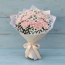 Букет цветов из:  Гвоздики в Савельевской