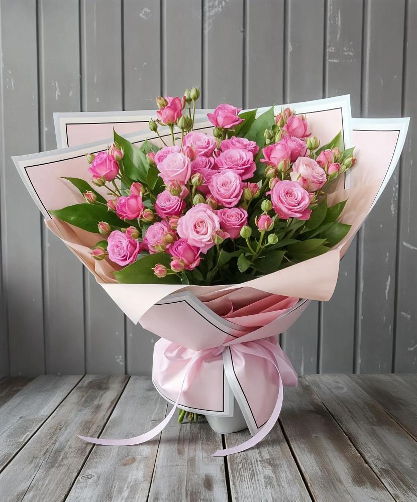 Букет Розовый кустик в Савельевской