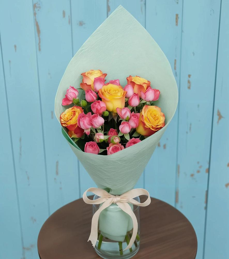 Букет цветов из: Розы в Савельевской