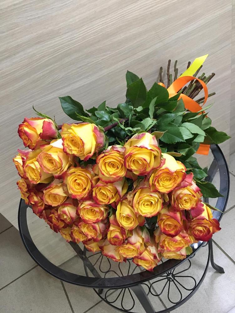 Букет Желтые розы в Савельевской