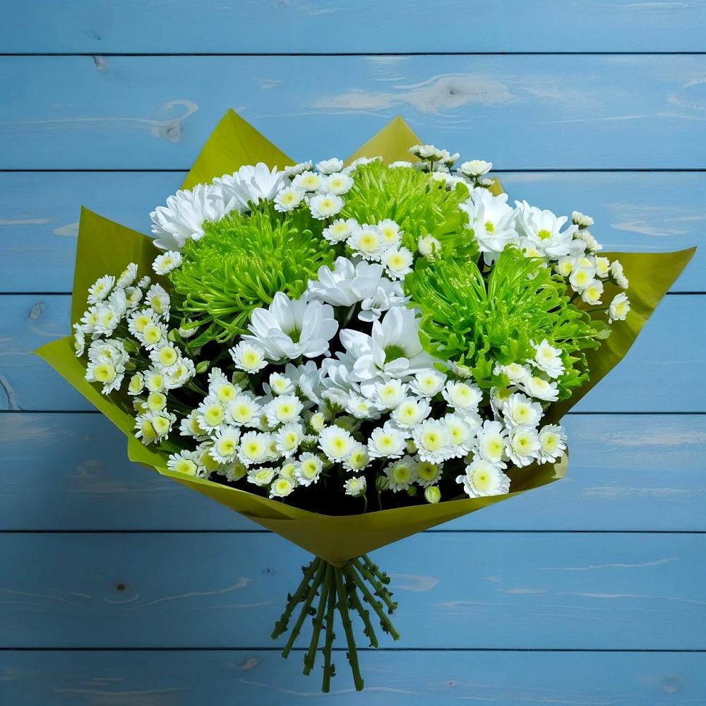 Букет цветов из: Хризантемы в Савельевской