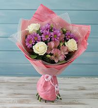 Букет цветов из:  Герберы в Савельевской