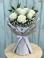 Букет цветов из:  Розы в Савельевской