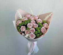 Букет цветов из:  Розы и Хризантемы #REPLACE_PRED# Савельевской