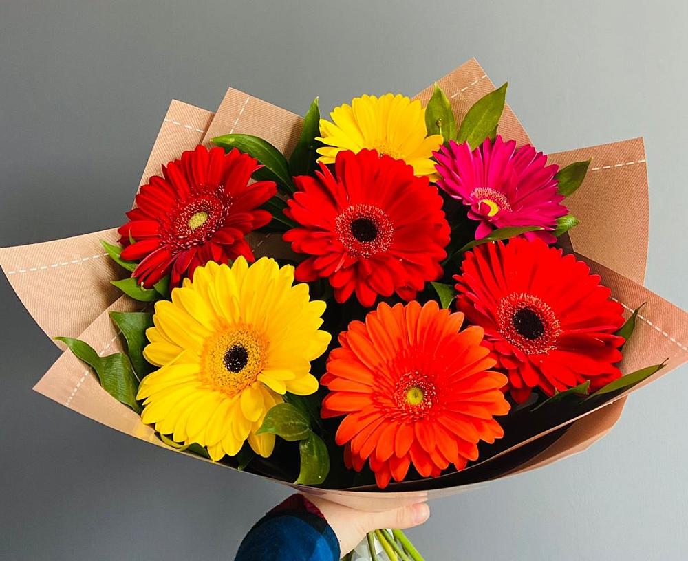 Букет цветов из: Герберы в Савельевской