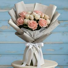 Букет цветов из:  Розы #REPLACE_PRED# Савельевской