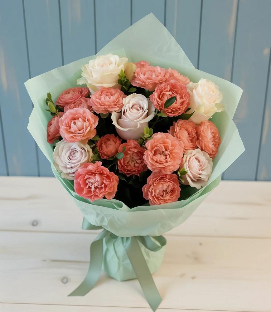 Букет цветов из: Розы в Савельевской