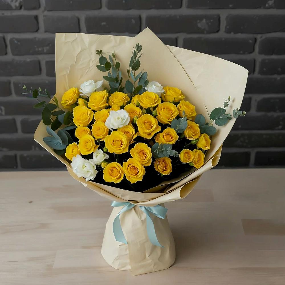 Букет цветов из: Розы в Савельевской