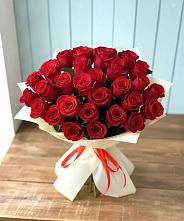 Букет 29 Красных роз в Савельевской