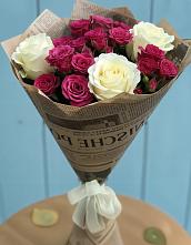 Букет цветов из:  Розы в Савельевской