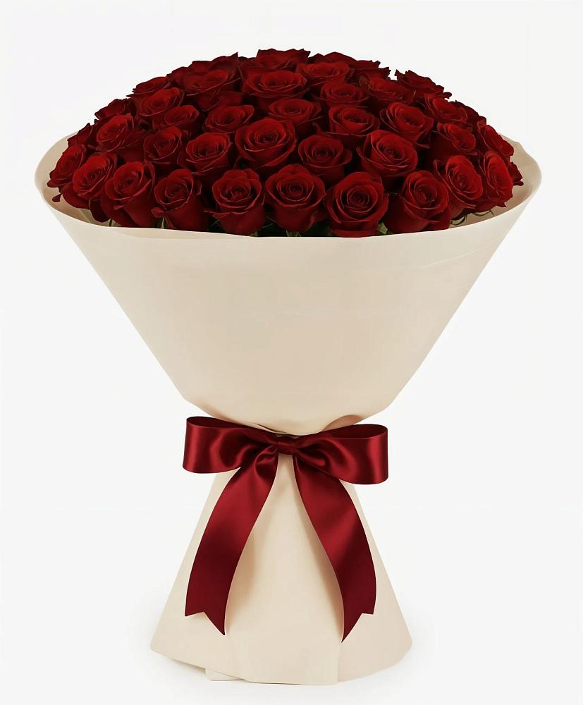 Букет 101 Бордовая роза Блэк Бакарра в Савельевской